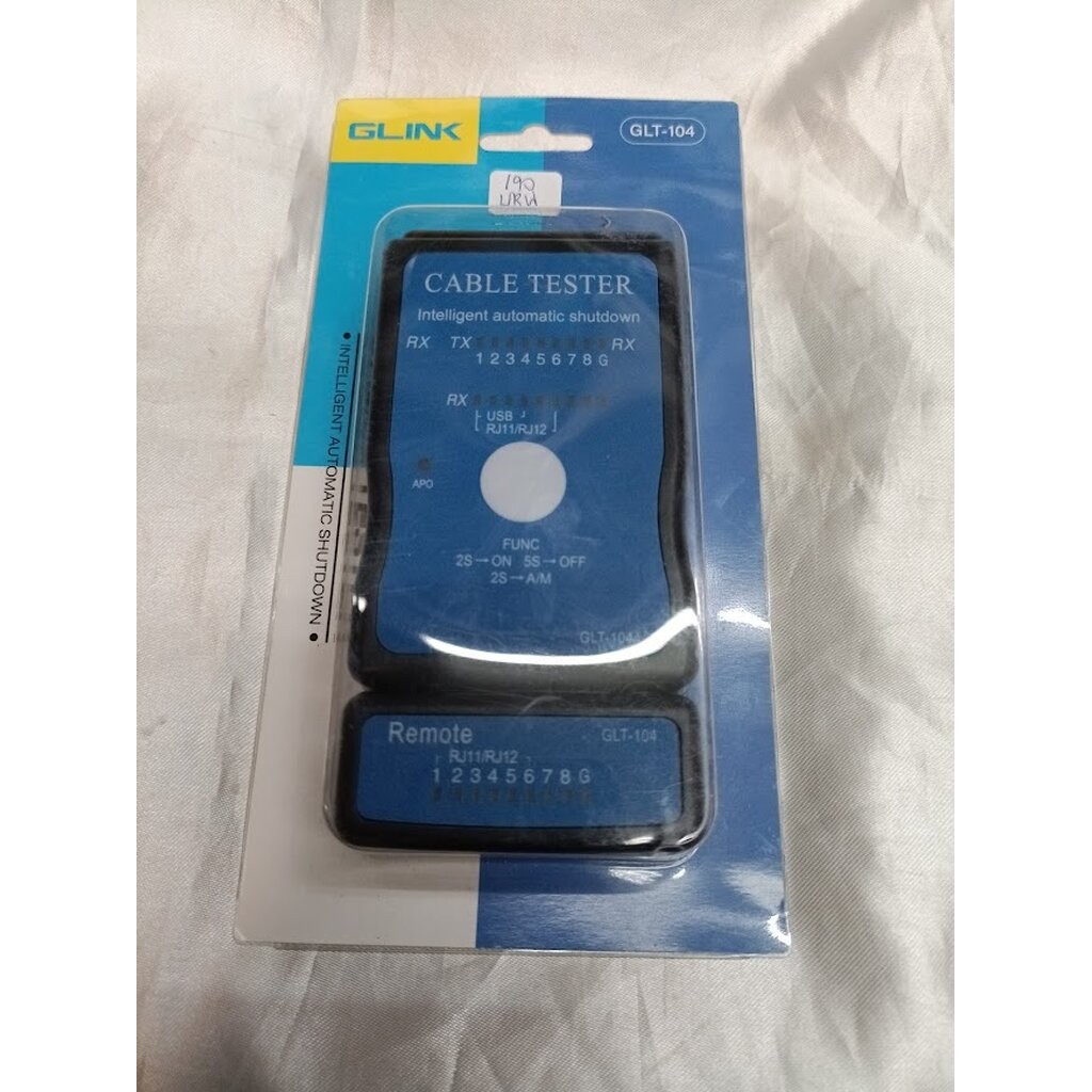 อุปกรณ์ทดสอบสัญญาณสาย Cable Tester GLINK (GLT-104)