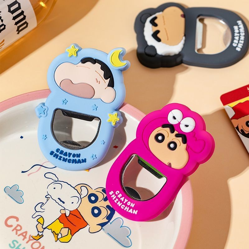 ที่เปิดขวดเบียร์ Xiao.Crayon Shin-chan แม่เหล็กติดตู้เย็น ที่เปิดขวดอเนกประสงค์ในครัวเรือน