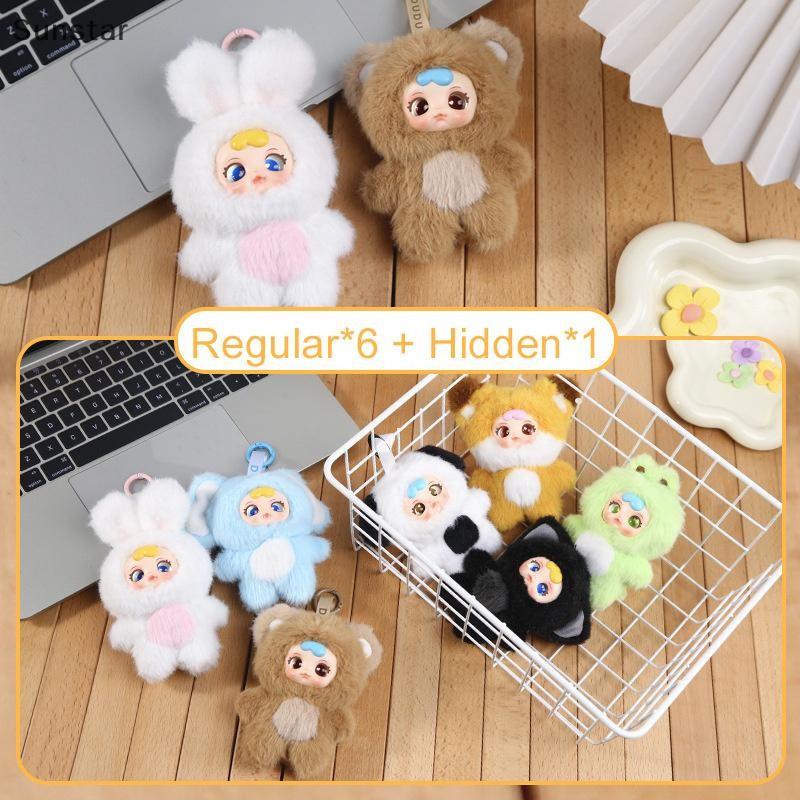 Sunstar DUDU Animal Party Series Plush Blind Box Figures Mystery Box ของเล่นตุ๊กตา Nice