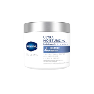 Vaseline วาสลีน โปร เดอร์มา อัลตรา มอยซ์เจอร์ไรซิ่ง บอดี้ ครีม4 360 กรัม