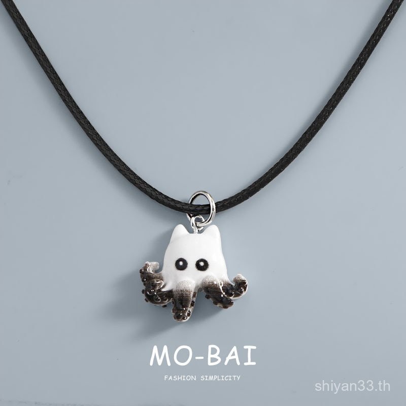 สร้อยคอแมวปลาหมึก Cthulhu สร้างสรรค์น่ารักหลากหลายของขวัญสำหรับนักเรียนตกแต่งจี้ UXFV