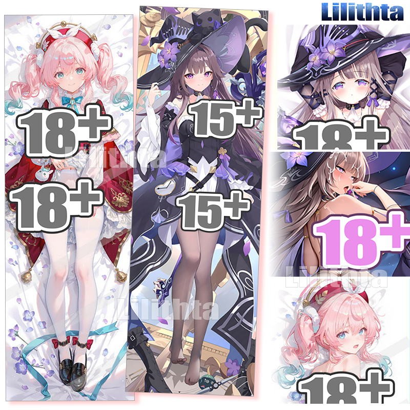 Dakimakura ปลอกหมอน Honkai: Star Rail Hyacine และฝาครอบหมอนร่างกาย Herta Custom Made