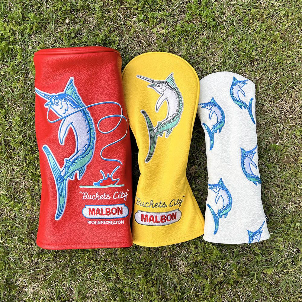ฝาครอบไม้กอล์ฟ Marbon Swordfish Bucket Club Head Cover No. 1 Fairway Wood กีฬากลางแจ้ง GT5583 5O9F