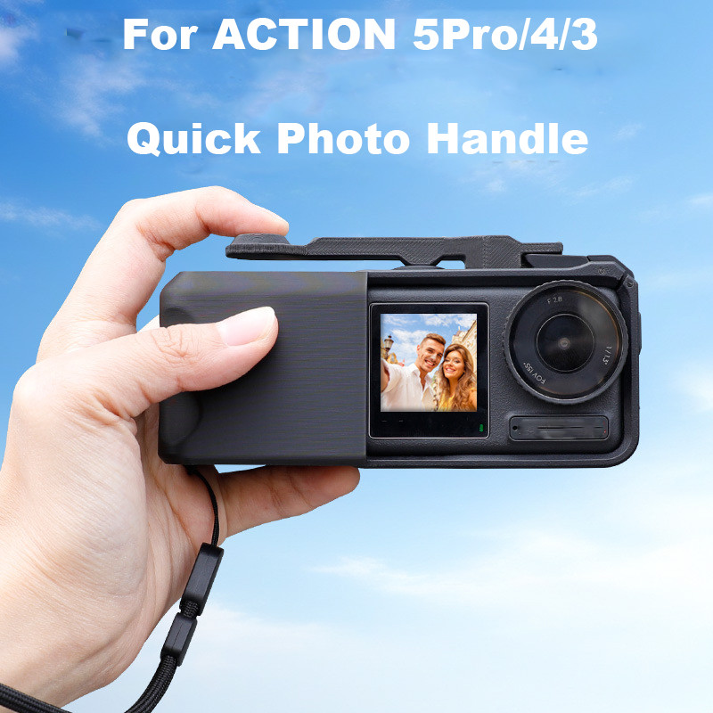 Holder Combo Camera Grip Holder สําหรับ DJI OSMO Action 3/4/5 Pro Action Camera Grip อุปกรณ์เสริมกล้