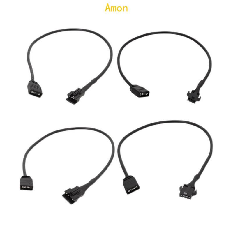 Amon ARGB Extension Cable 5v12v 4Pin to SM4Pin หญิง ARGB Extension Cable สําหรับ DEEPCOOL Lian Li PC