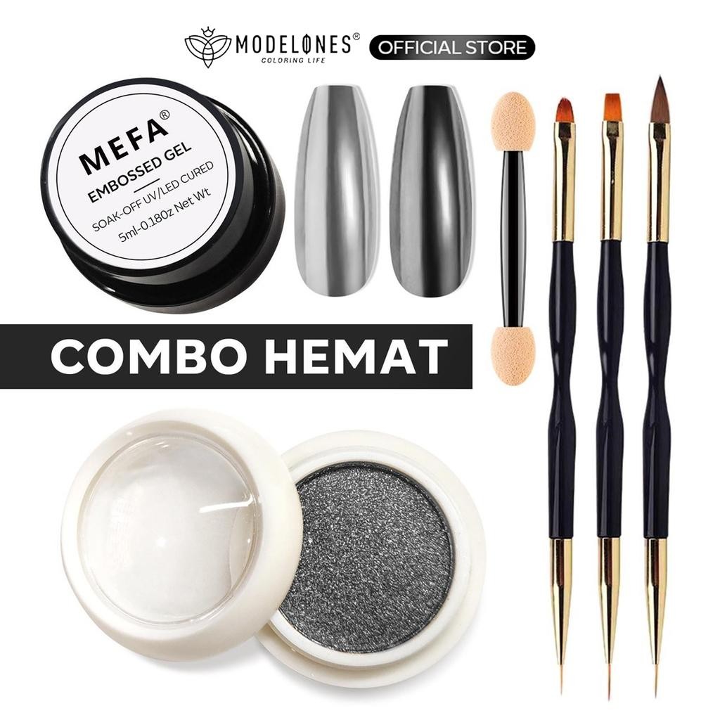 MEFA EMBOSSED GEL GLUE 5ml Nail Foil Glue UV Nail Glue, Nail Charm Glue Transfer Gel Nail Foil 3D Ge