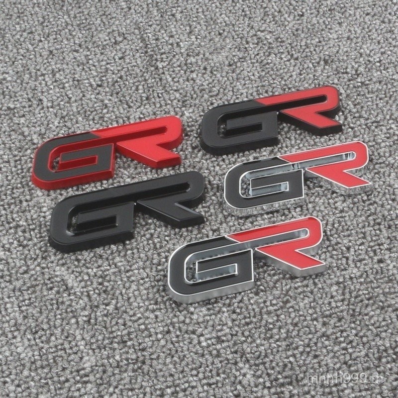 ป้ายรถ GR ที่ปรับแต่งสำหรับ Toyota GR Badge 86 Levin BRZ Reiz RAV4 ป้ายด้านหลัง ป้ายกระจังหน้า สติ๊ก