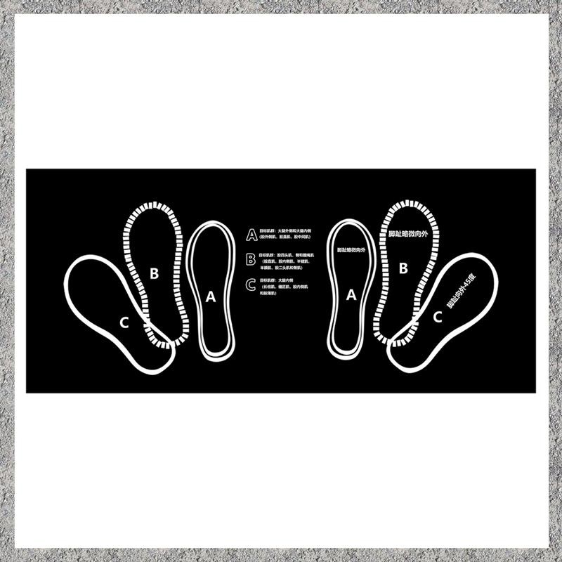 Squat Mat,Squat Step Positions เสื่อเข่า Msquat Mat พร้อมตําแหน่งเท้า Mat, Kettlebell ยกน้ําหนัก Squ