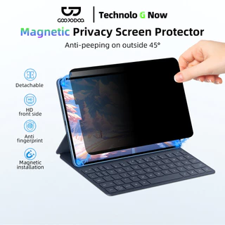 GOOJODOQ Privacy Screen Protector for ipad Instant Magnetic Installation Scratch and Fingerprint Resistant