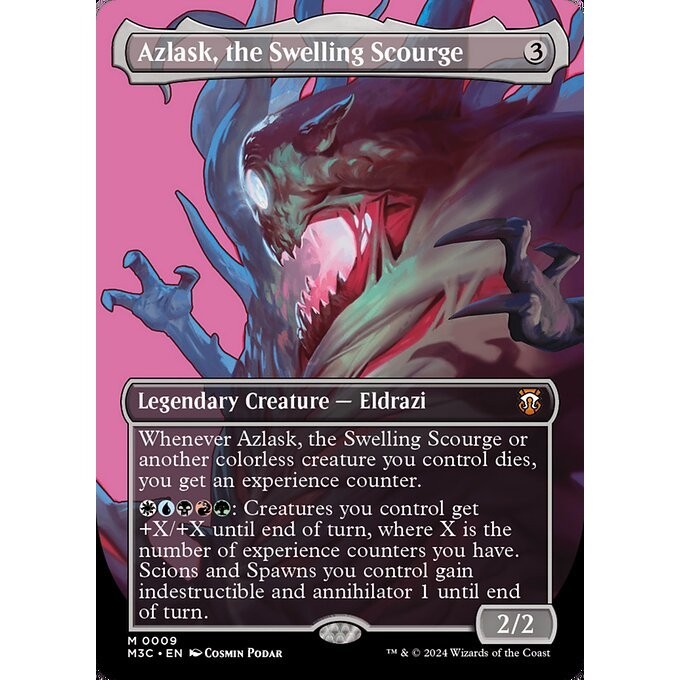 M3C_009 Azlak บวม Scourge *Profile BL* MTG Magic: The Gathering: Modern Horizons 3 Commander_Mythic