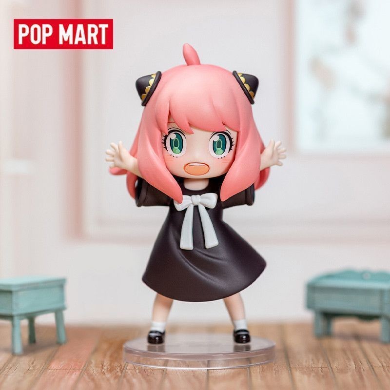 ของเล่นกล่องตาบอดฟิกเกอร์ชีวิตประจำวันของ Anya จาก POPMART Pop Mart Resonance Spy x Family