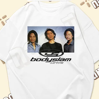 เสื้อยืด < 3 Cha bodyslam} Cotton 100% เสื้อยืดคอกลมใส่สบาย