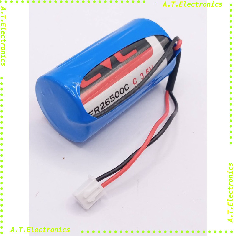 พร้อมส่ง! แบตเตอรี่ ER26500 ต่อแจ็คขาว 3.6v ขนาด c  ER26500 ถ่ายจากงานจริงของทางร้านของใหม่มือหนึ่ง