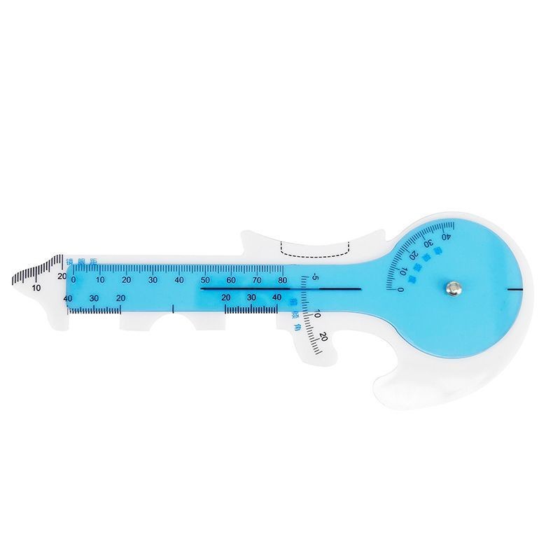 แว่นตา ระยะทางตาไม้บรรทัดแว่นตาตาระยะทางกรอบ ส่วนโค้ง ด้านหน้าแยกมุมเครื่องมือวัดแว่นตาอุปกรณ์เสริม 5.30