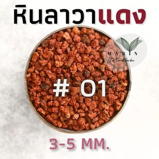 หินลาวา ลาวาแดง ลาวาดำ วัสดุปลูก หินตู้ปลา ตกแต่ง 1 กิโลกรัม