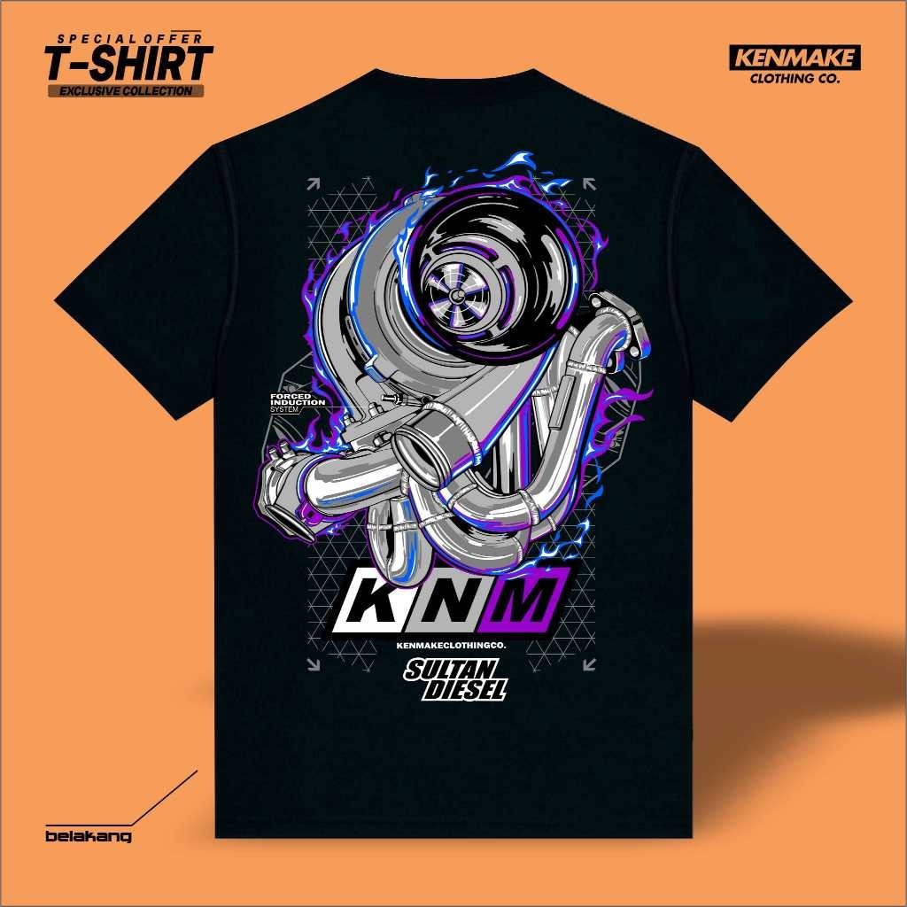 เสื้อยืด Turbo kenmake Turbo diesel Mens Womens black edition