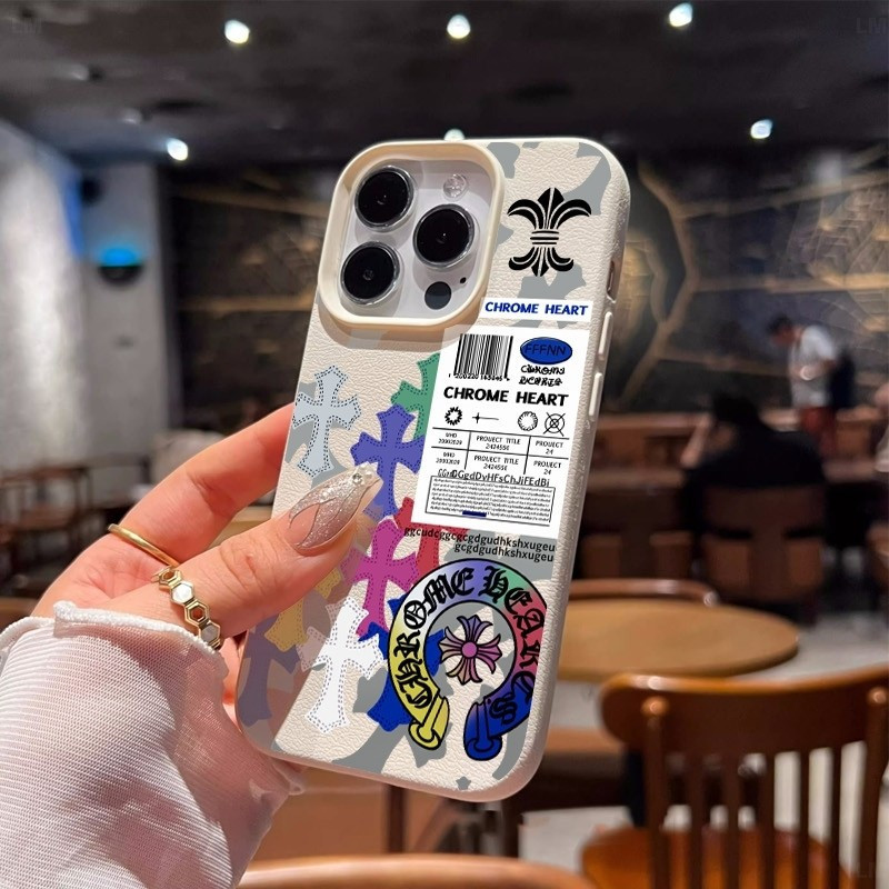 โลโก้ข้ามที่ทันสมัยและมีเอกลักษณ์ เหมาะสำหรับ iPhone 16Pro 12ProMax 14 15ProMax 12Pro 11ProMax 13Pro 14ProMax 16ProMax 15Pro 16plus เคสโทรศัพท์เจลนุ่มกันกระแทกพื้นผิวหนัง