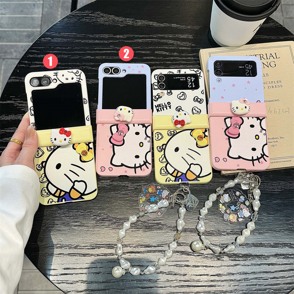 Samsung Galaxy Z Flip7 FE 6 5 4 3 5G น่ารักและซน Big Avatar รวมทุกอย่างป้องกันจี้กรณี Drop-proof ความคิดสร้างสรรค์ปลอกสําหรับ Samsung Full Encirclement ฝาครอบ