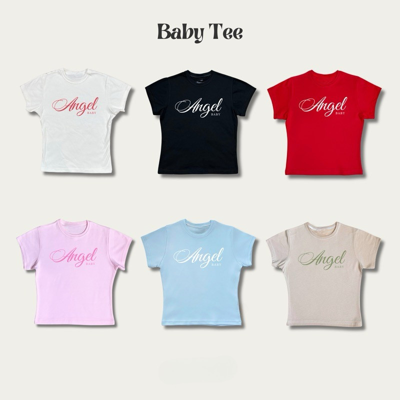 (จัดส่งภายใน 24 ชั่วโมง) | เสื้อทรง BABY TEE ANGEL BABY