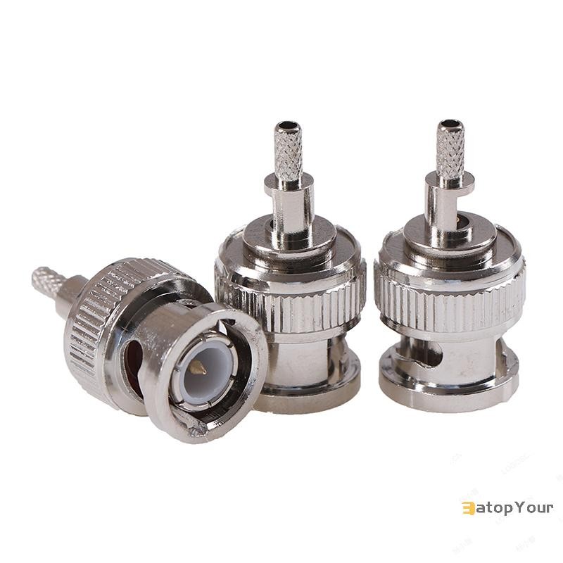 EatopYour 10 ชิ้น BNC ชายปลั๊กหน้าต่าง crimp RG316 RG174 RG179 LMR100 สายเชื่อมต่อใหม่