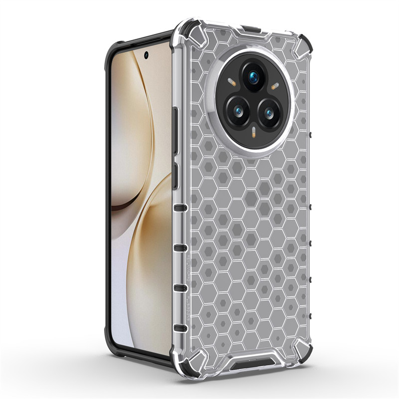 เคสกันกระแทกสําหรับRealme 14 Pro Plus Honeycomb Armorโปร่งใสด้านหลังสําหรับRealme 14 Pro Plusสําหรับ
