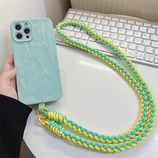เชือกถักบิด สายคล้องเคสโทรศัพท์มือถือ/สายคล้องขวดน้ำ/สายคล้องกล้อง/เชือกปีนเขากลางแจ้งแบบเฉียง-SJPS