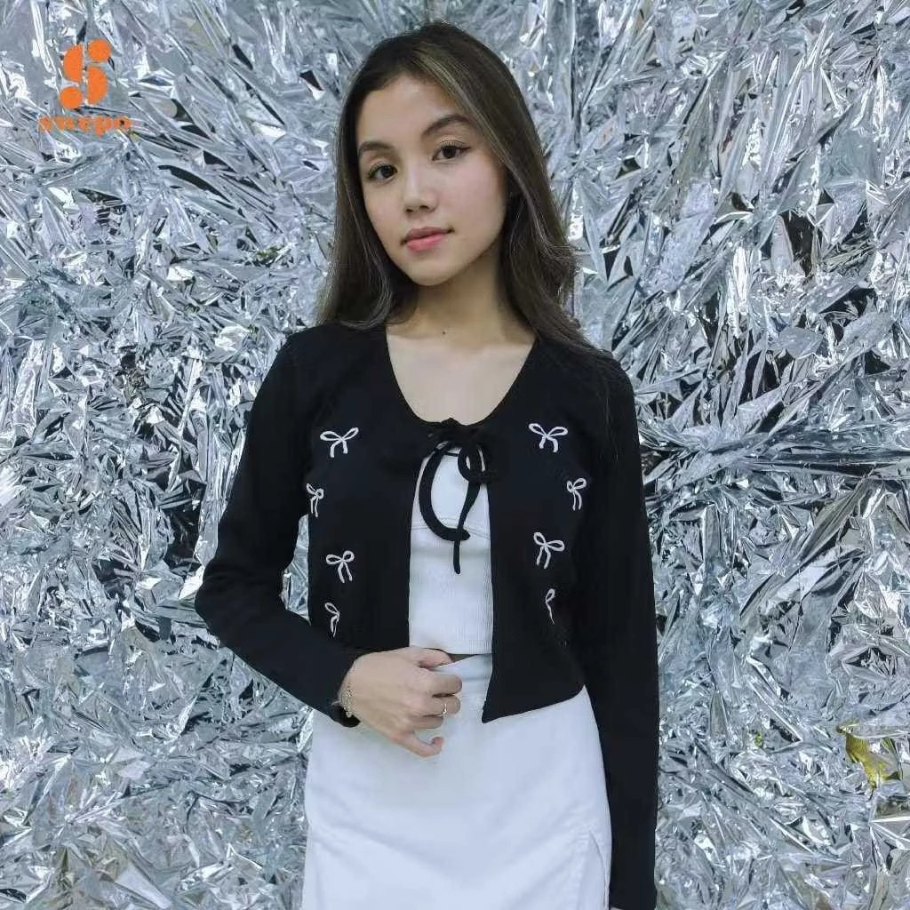 คาร์ดิแกน RUKA 01 / คาร์ดิแกนผู้หญิง RUKA Rib Knit วัสดุเย็น / JOANA FASHION