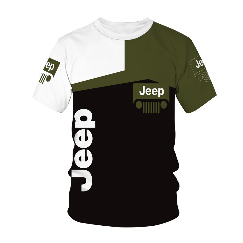 2025 Jeep Automobile club เสื้อยืดกีฬาผู้ชายทีมรถจักรยานยนต์ขี่จักรยานแขนสั้น 3D เสื้อยืดฤดูร้อน Cas