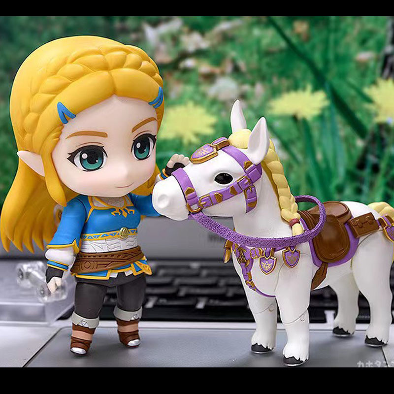 The Legend of Zelda 1212# Princess Zelda Breath of the Wild Nendoroid Poseable Figure Model Ornament