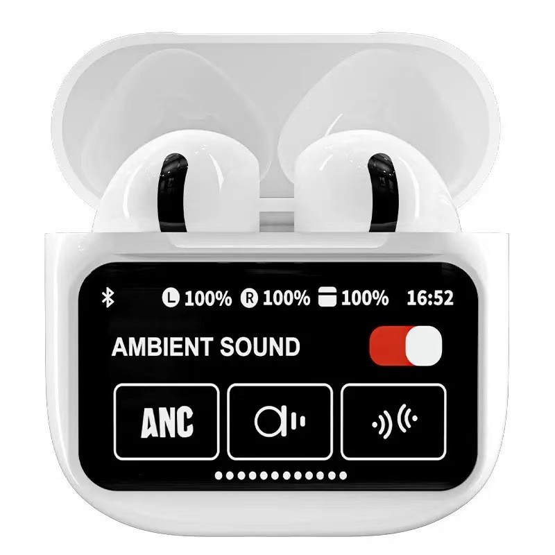 หูฟัง A9Pro ขายดี หน้าจอสีอัจฉริยะ ANC+ENC ลดเสียงรบกวน แบตเตอรี่ใช้งานยาวนาน หูฟังบลูทูธ A10Pro A11