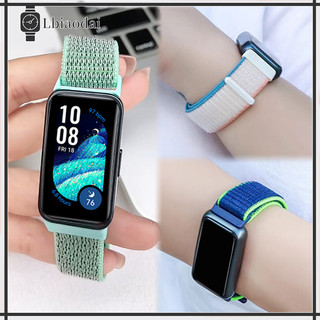 กีฬา ไนลอนลูป สายรัด for Huawei Band 10 9 8 NFC กีฬาไนลอนหลองเปลี่ยนสายรัดข้อมือ for Smartwatch Huawei Band 9 8 10