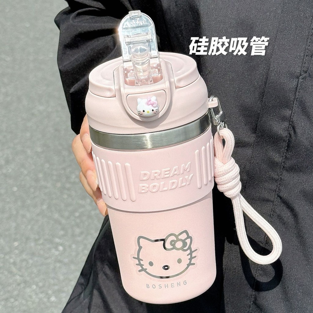 Hello Kittyถ้วยกาแฟน่ารักสาว316ถ้วยเก็บความร้อนสแตนเลสนักเรียนโรงเรียนเครื่องดื่มคู่ถ้วยเก็บความเย็น/hdgx - รูปที่ 2