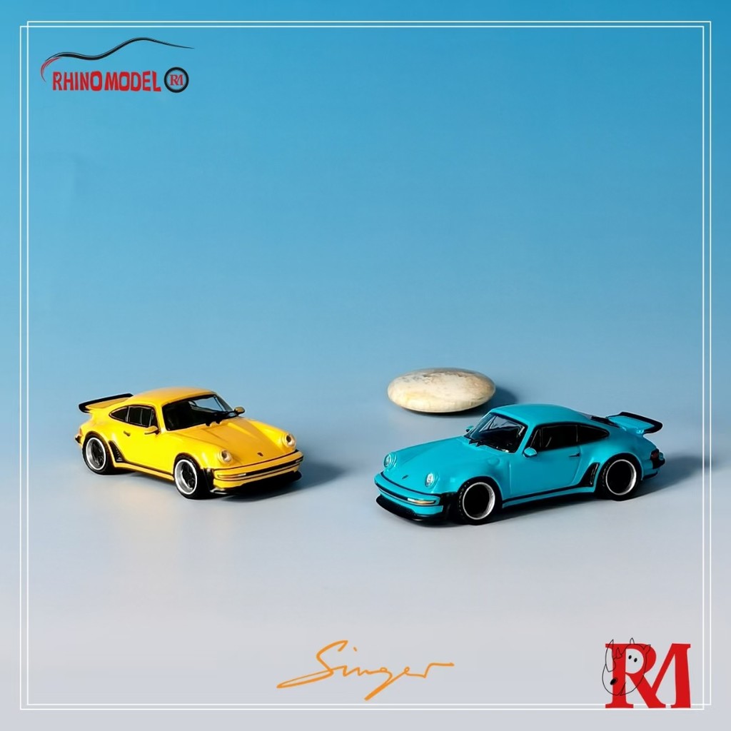 Rhino Model 1/64 นักร้อง Turbo Study 930 YELLOW SKY BLUE
