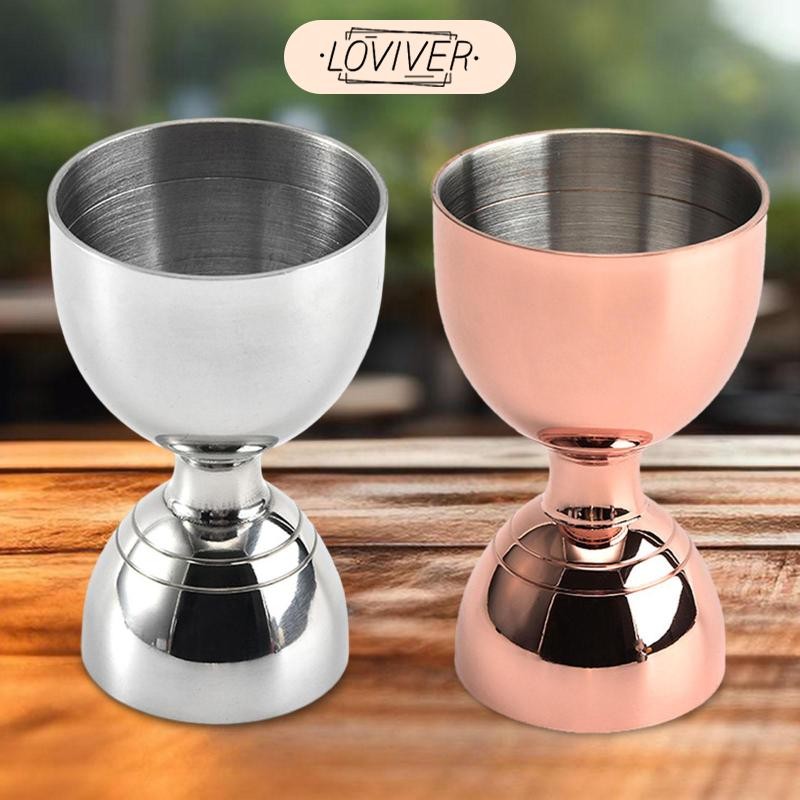 ค็อกเทล Jigger ถ้วยไวน์ Barware 30ml 60ml ค็อกเทลออนซ์ถ้วยสแตนเลส Jigger สําหรับ Bar Spirit Home Kit