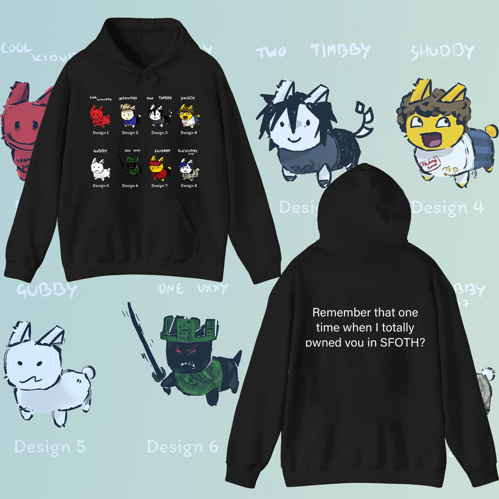 เสื้อกันหนาวคลุมด้วยผ้า c00lkidd, Shedletsky Blame John, Gubby,Forsaken Two Time, 1x1x1x1, 007n7 Rob