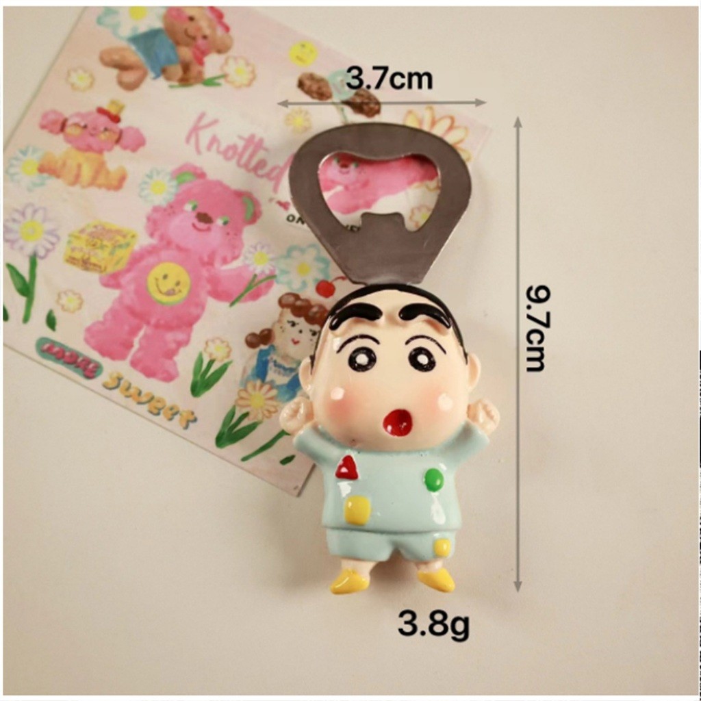 ที่เปิดขวดแม่เหล็กติดตู้เย็น ลายเครยอน ที่เปิดโซดา เปิดฝาขวดแบบพกพา - รูปที่ 7