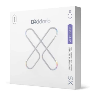 สายกีตาร์ D'Addario -XS Phosphor Bronze สายกีตาร์อะคูสติกเคลือบบรอนซ์ -XSAPB1047-3P/XSPB1152 -3P, แพ็ค 3 เส้น