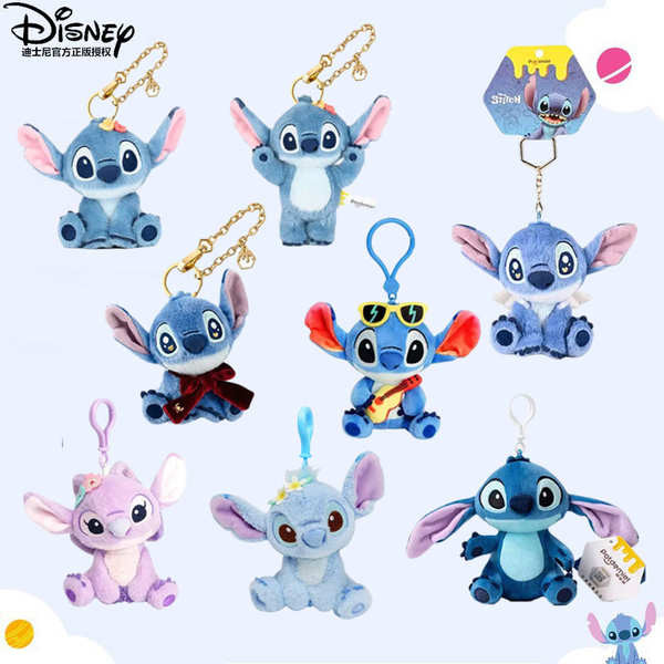 พวงกุญแจ disney ของน่ารักๆ ของแท้ที่ได้รับอนุญาต Disney Stitch จี้ตุ๊กตาตุ๊กตาตุ๊กตากระเป๋าหนังสือ S