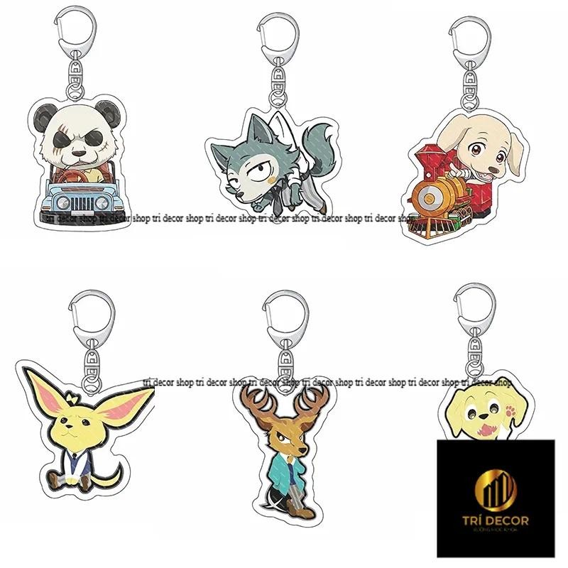 Beastars Legoshi Hal อะคริลิคสนุกพวงกุญแจเครื่องประดับเพื่อนของขวัญ Llavoros กระเป๋า Charms พวงกุญแจ