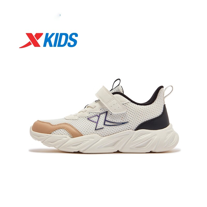 XTEP รองเท้าวิ่งเด็ก พื้นมяมือซ่อนกลิ่น Velcro สำหรับเด็กชาย — صورة 6
