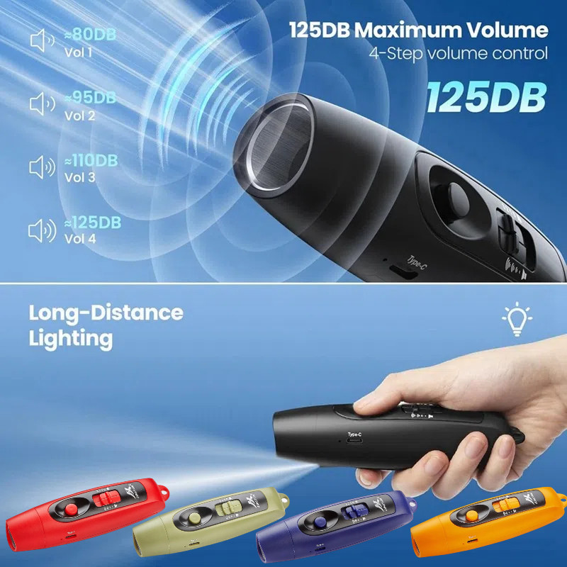 นกหวีดอิเล็กทรอนิกส์พร้อมไฟส่องสว่าง, นกหวีดชาร์จ USB สําหรับผู้ตัดสินโค้ชครู, นกหวีดฉุกเฉินสําหรับกีฬากลางแจ้งเกมแคมป์ปิ้ง