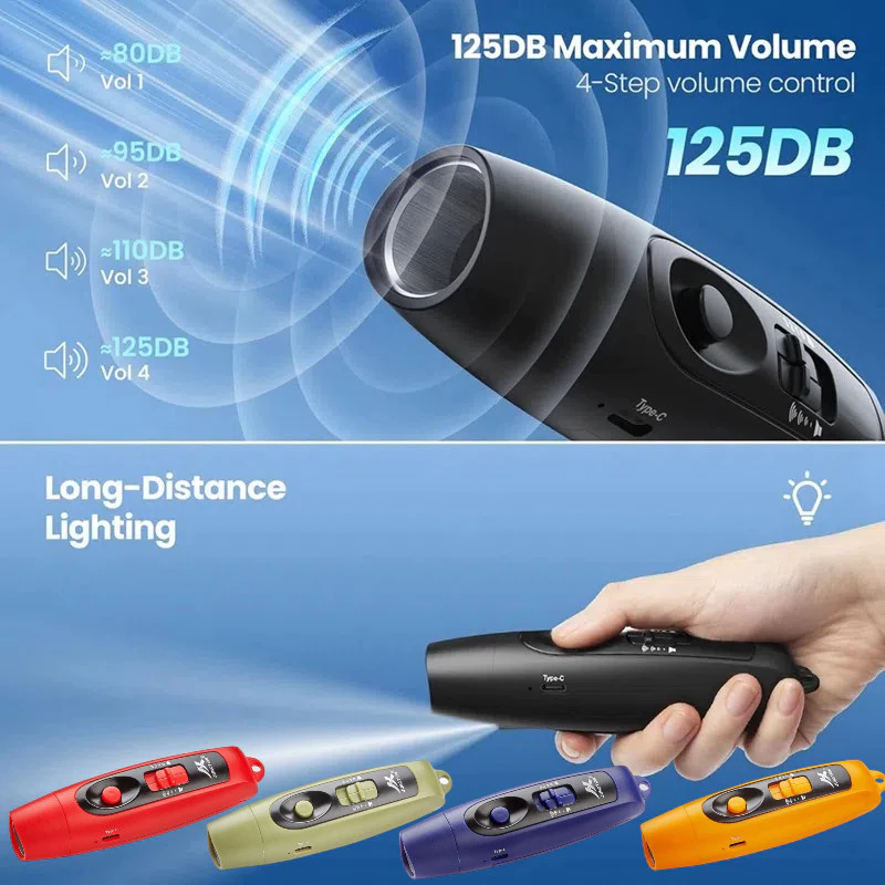 นกหวีดอิเล็กทรอนิกส์พร้อมไฟส่องสว่าง, นกหวีดชาร์จ USB สําหรับผู้ตัดสินโค้ชครู, นกหวีดฉุกเฉินสําหรับกีฬากลางแจ้งเกมแคมป์ปิ้ง
