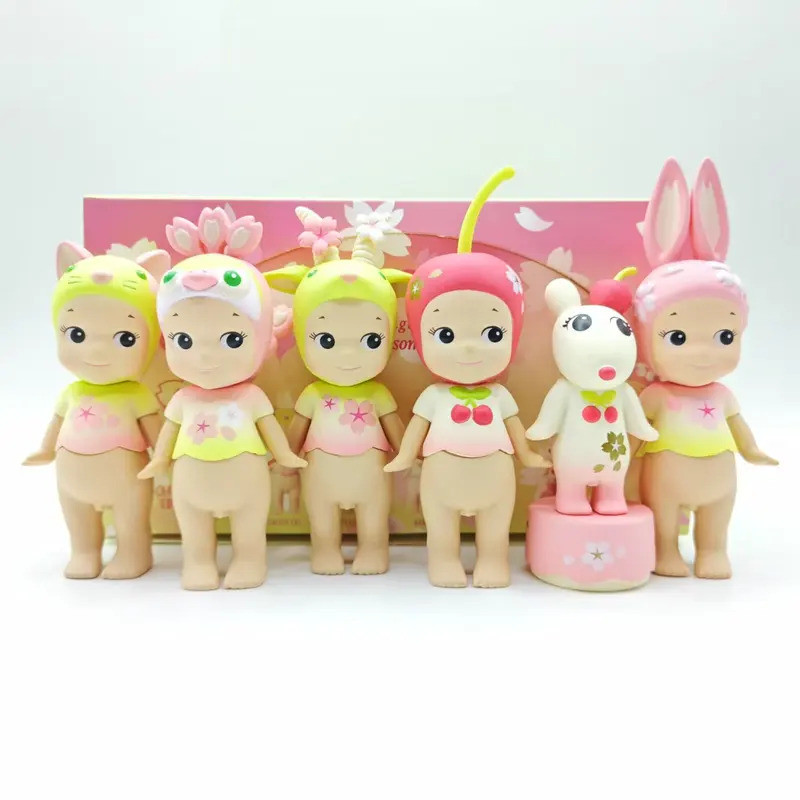 Sonny Angel 1Pcs Cberry Blossom Series Anime Figures Cactus Ornaments Dolls Children Christmas Birth