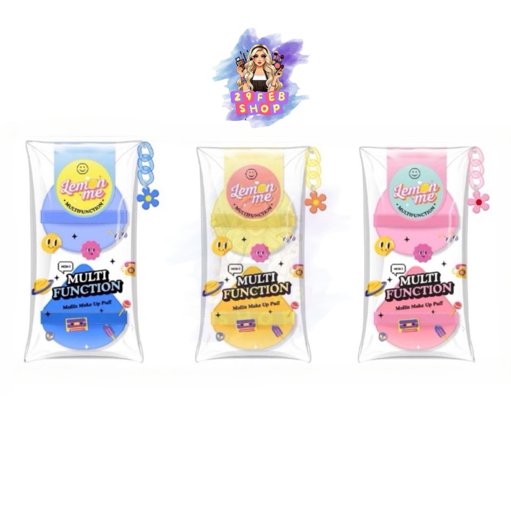 🍋LEMON ME🍋 Make Up Puff Lm1006 (2pcs/pack) พัฟแต่งหน้า 💓