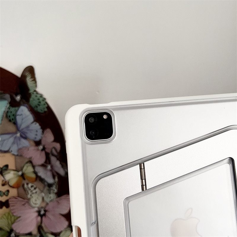 ปลอกสําหรับIPad 11 A16 2025 สําหรับiPadPro M4 M5 Air 6 5 4 13 M2 M3 พร้อมที่ใส่ดินสอแท็บเล็ตCoveสําหรับ 7 8 9th 10th Gen Pro 12.9 mini 7 6 วงเล็บโลหะอะคริลิคโปร่งใสกรณี ราคา ถูกที่สุด ดีลบีเคเค แกลเลอรีภาพที่ 6