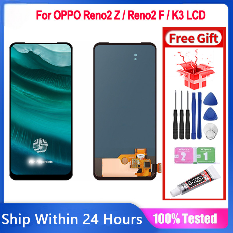 หน้าจอสําหรับ OPPO Reno 2Z / Reno 2F จอแสดงผล LCD Touch Screen Assembly สําหรับ OPPO K3 LCD