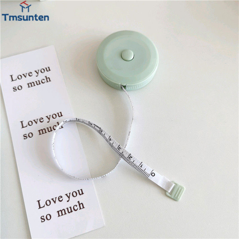 🛒ตลับเมตรพกพา 1.5 ม.สำหรับวัดเอว สไตล์มินิมอล ปรับขนาดได้ Tmsunten