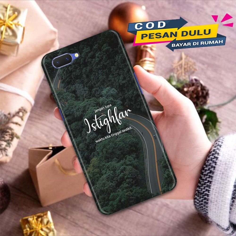 HP ล่าสุด Oppo A3S - เคสโทรศัพท์ Realme C1 [เคส Istaghfar ล่าสุด] ซิลิโคน - ปลอก - Softcase Glass - 