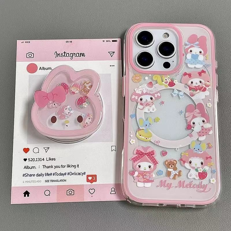 ฝาครอบโทรศัพท์ซิลิโคนดูดแม่เหล็ก Melody สำหรับ iPhone XSMax/XR ขนาด 16/15/14/13