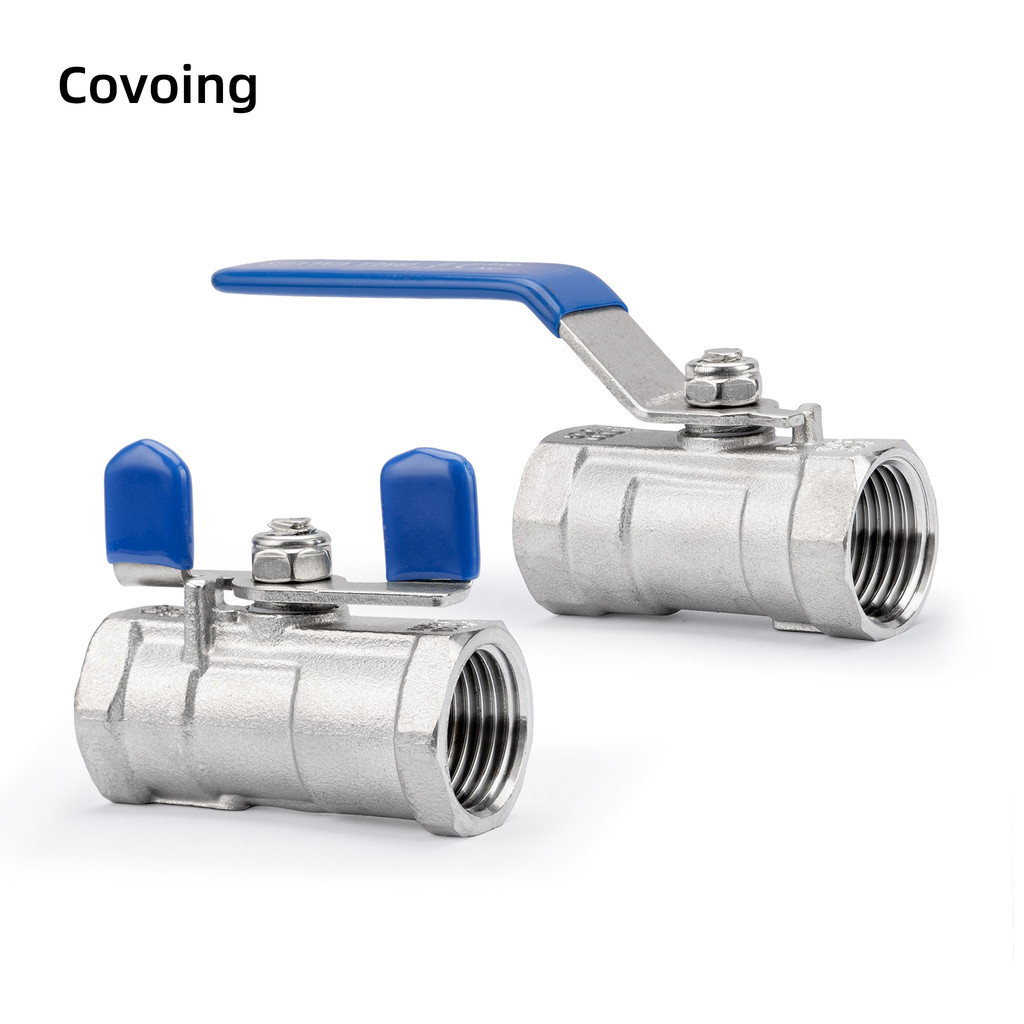 Covoing สแตนเลส 304 One Piece บอลวาล์วสําหรับน้ํามันน้ํา Air DN08 DN10 DN15 DN20 DN32 DN40